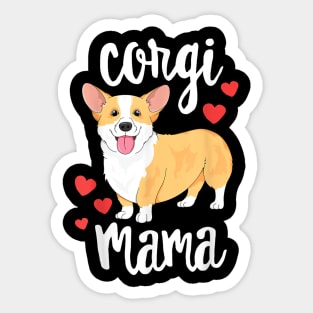 Corgi T-Shirt Women Girls Puppy Mom Dog Mama Lover Sticker